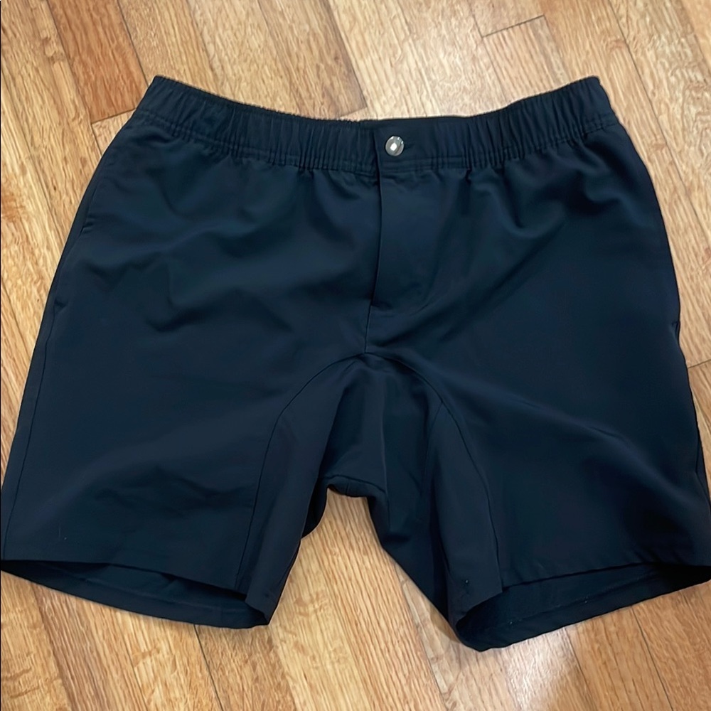 Right of Way. Men's Black Athletic Shorts. Size L